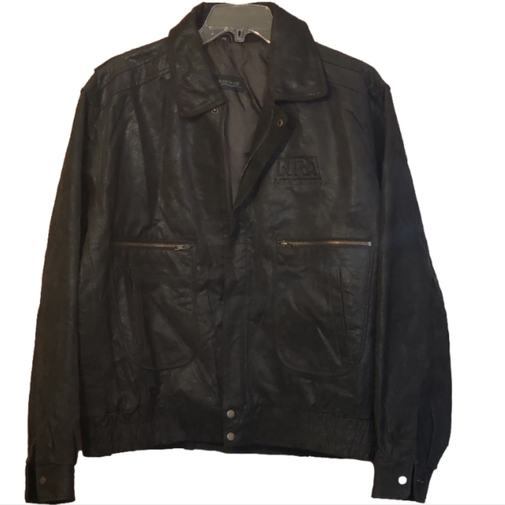 Burks Bay Nra Leather Jacket Size XXL